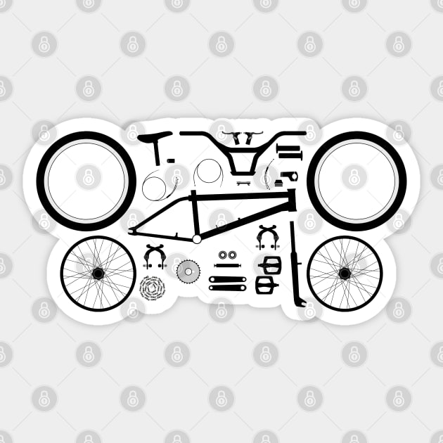 BMX Bike Parts Sticker by Frazza001